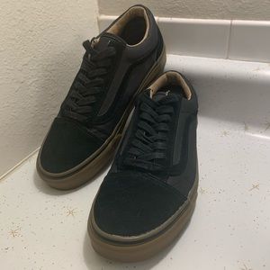 Black Suede Era Vans. Worn once.